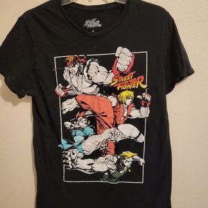 Street Fighter Black Graphic Tee Size Small Womans